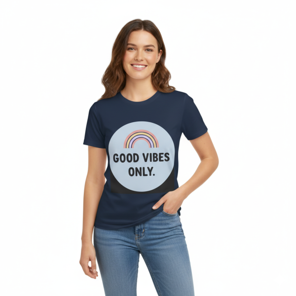 Good Vibes Only T-Shirt - Positive Rainbow Tee - Image 3