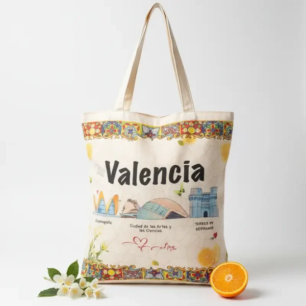 Bolsa tote de recuerdo de Valencia - Imagen 2