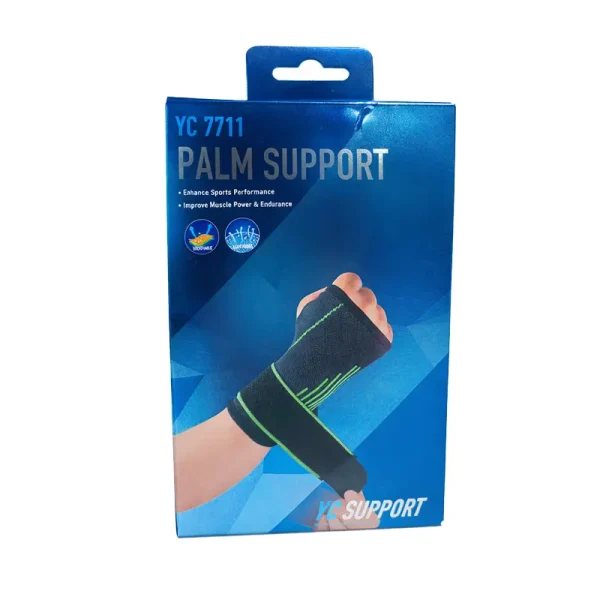 Adjustable Palm & Wrist Support Brace – Compression Wrap for Sports, Gym & Pain Relief (YC 7711) - Image 2