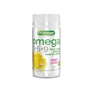 Quamtrax nutrition omega 3-6-9 – 60 capsules | Essential fatty acids epa, dha, gla
