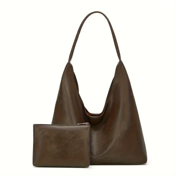 New Tote bag 100 hand bill of lading shoulder women's bag retro simple large bag Tote bag - Image 9