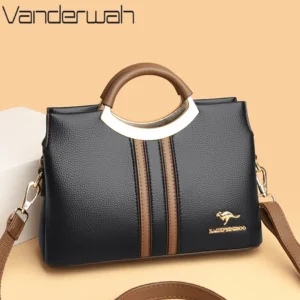 Luxury Designer Crossbody Bag for Women 2026 Brand 3 Layers Handbag - Top Quality Leather Shoulder Totes Sac