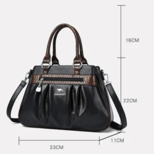 Three Layers Luxury Casual Tote Women Bag High Quality Leather Ladies Hand Bags for Women Big Shoulder Crossbody Bags Sac A Main - Image 5