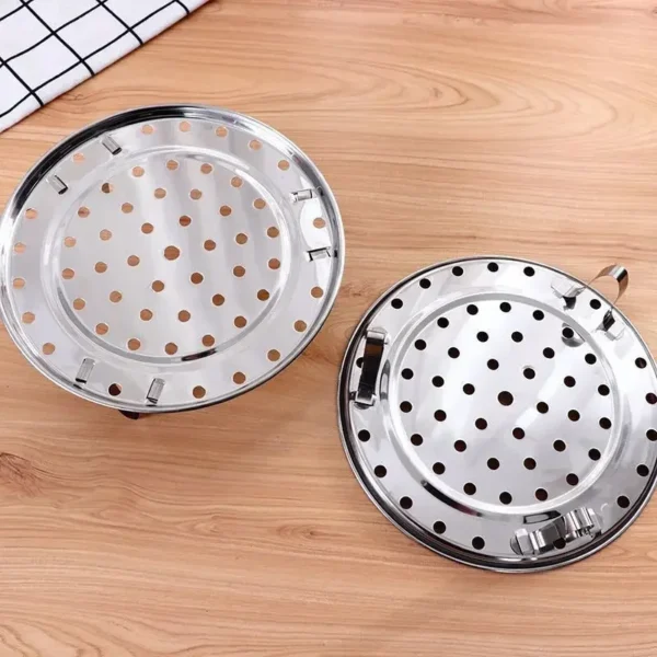 Stainless Steel Steamer Shelf Cookware Tools Multifunction Steamer Rack Durable Pot Steaming Tray Stand Kitchen Accessories - Image 2