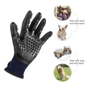 A Pair of Pet Bath Gloves Massage Clean Remove Floating Hair - Pet Grooming Hair Removal Rubber Wear Resistant Non-Slip Pet Gloves