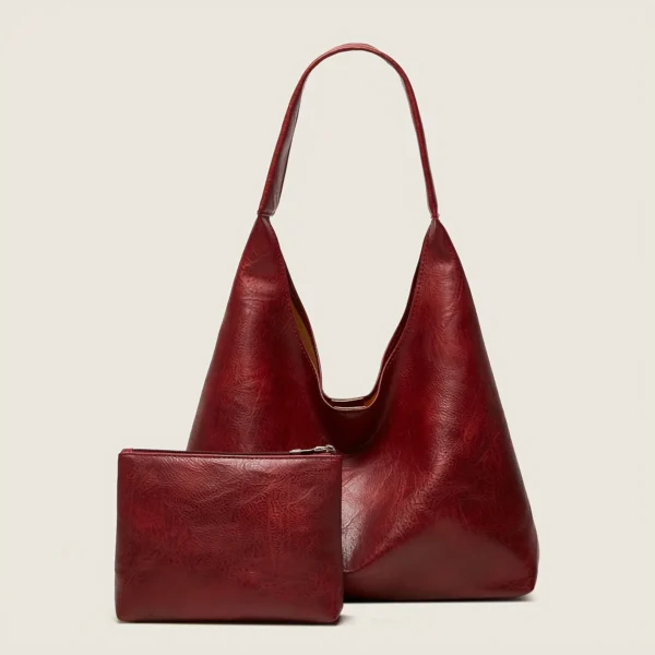 New Tote bag 100 hand bill of lading shoulder women's bag retro simple large bag Tote bag - Image 12