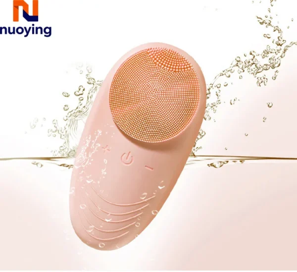 New products mini silicone face scrubber brush vibration acne Facial Cleaner ionic silicon electric brush face cleaning brush - Image 5