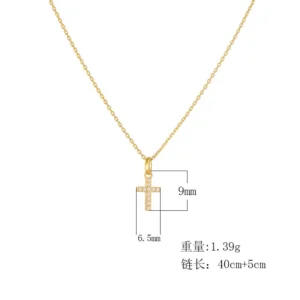 Delicate Cross 925 Sterling Silver Pendant Necklace Adjustable - Image 5