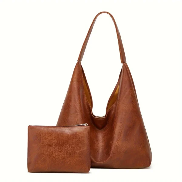 New Tote bag 100 hand bill of lading shoulder women's bag retro simple large bag Tote bag - Image 10
