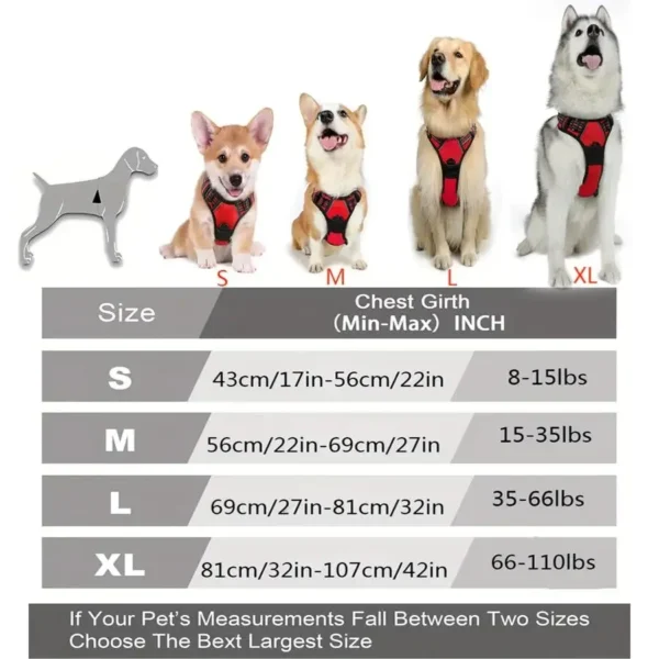 Dog Collars Harness Big Vests Leash - Image 5