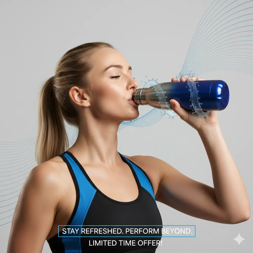 water bottle stainless steel 02 Hydrate in Style: Premium Stainless Steel Insulated Water Bottle - Keep Drinks Cold 24H/Hot 12H - Image 1