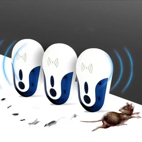 Ultrasonic Indoor Pest Repeller | Silent Electronic Mosquito, Fly & Mice Deterrent for Home, Kitchen & Warehouse