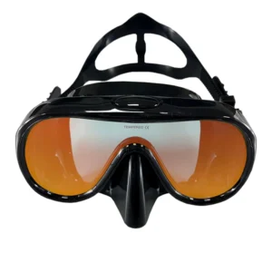 Professional swimming waterproof soft silicone glasses anti-fog plating goggles full dry breathing tube diving mask