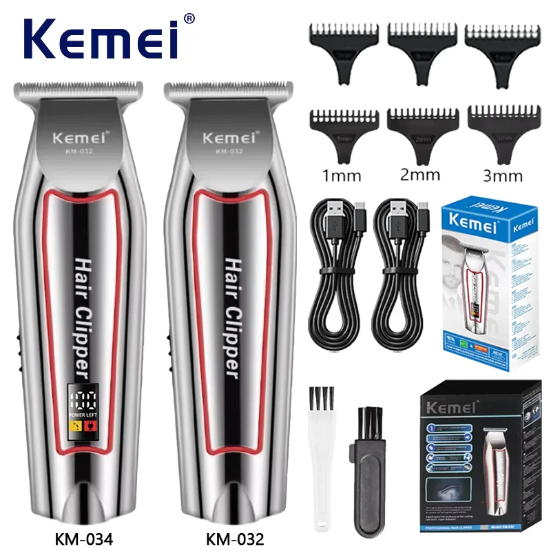 kf-S32ea42006ab946c7bfefbe8d34f05f460 Professional Hair Trimmer Electric Beard Trimmer For Men Hair Clipper Hair Cutter Machine Haircut Grooming - Image 1