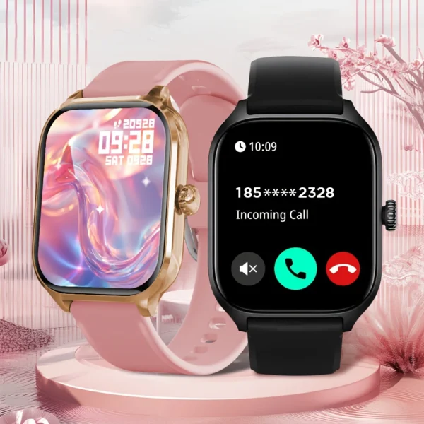 Men's Smart Watch Women's Gift 2.01inch, HD Full Touch Screen Sports Fitness Watch Electronics Bluetooth Talk Smartwatch
