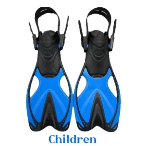 HB Children's frog shoes silicone adjustable short flipper diving children's scuba diving training equipment