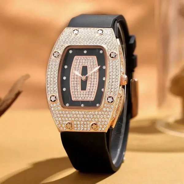 Women Fashion Crystal Tonneau Watches For Woman Silicone Jelly Quartz Watch Students Gifts Reloj Mujer Ladies Wrist Watches