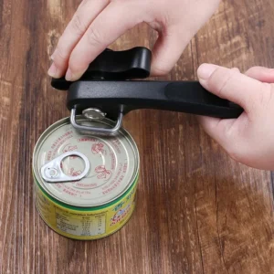 Stainless Steel Can Opener Professional Kitchen Tools Safety Handheld Manual Can Opener Side Cut Jar Opener