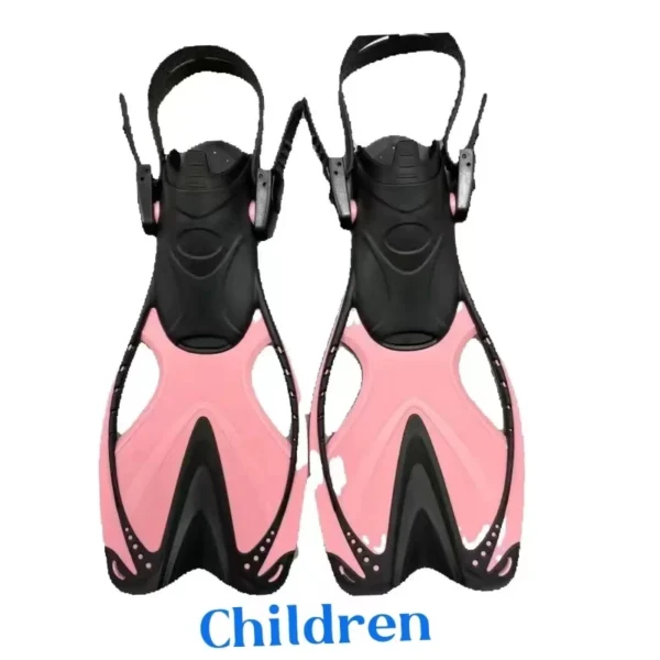 HB Children's frog shoes silicone adjustable short flipper diving children's scuba diving training equipment - Image 4