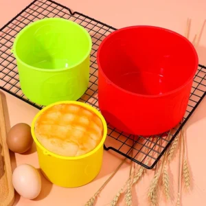 Silicone DIY Cake Mold Desserts Baking Mold Random Color Rectangular Bread Pan Mousse Cake Round Shape Mold Baking Pans