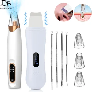 Complete Facial Pore Vacuum & Ultrasonic Spatula Set