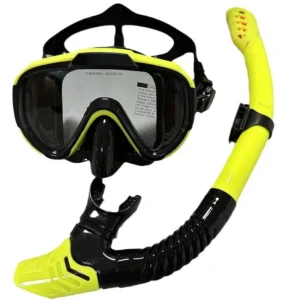 Professional swimming waterproof soft silicone glasses swimming glasses - Full dry breathing tube diving mask