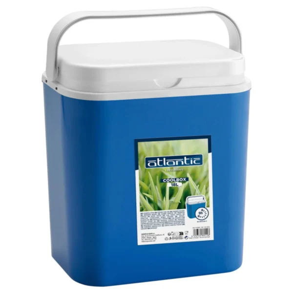Start electric | Blue thermal portable refrigerator - resistant polypropylene cool box - ideal for camping, beach, garden, barbecues and swimming pool - capacity 10l/18l/24l/30l - up to 6h cold | Atlantic brand - Image 5