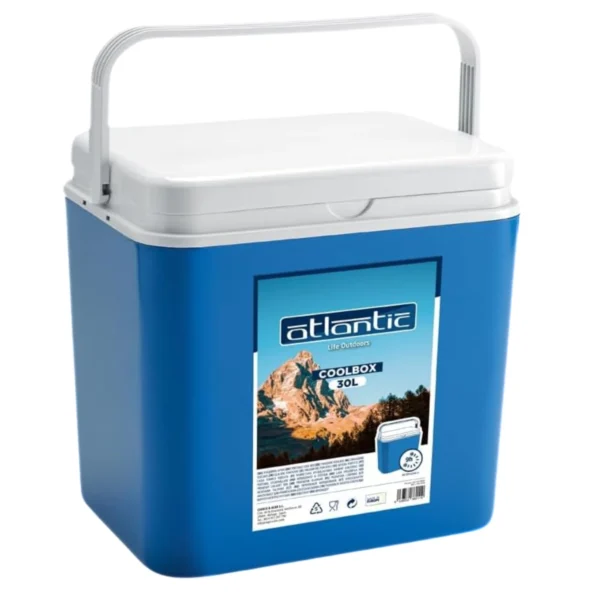 Start electric | Blue thermal portable refrigerator - resistant polypropylene cool box - ideal for camping, beach, garden, barbecues and swimming pool - capacity 10l/18l/24l/30l - up to 6h cold | Atlantic brand - Image 7
