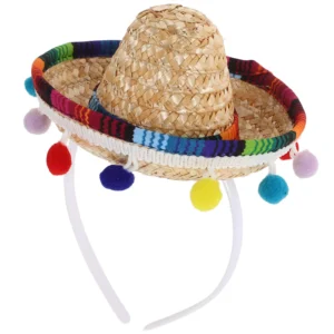Mini Mexican Hat Small Sombrero Kids Party Hat Carnival Celebration Birthday Mexican Fiesta Party Supplies Sombrero Hats
