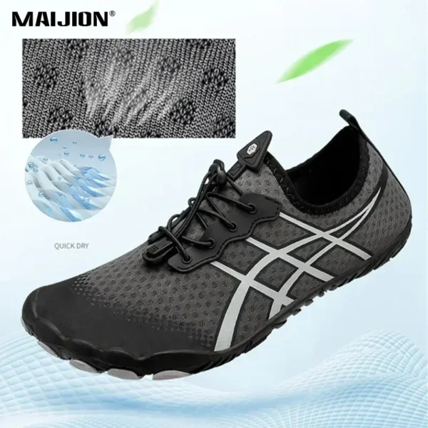 Men's & Women's Trekking Aqua Shoes: Comfortable Non-Slip Barefoot Water Shoes – Quick-Dry Amphibious Hiking Sneakers for Upstream Adventures & Beach Wading - Image 3