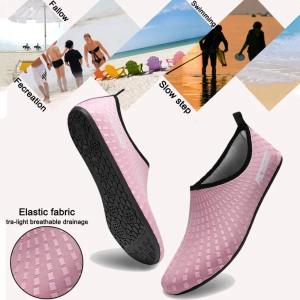 Women's Water Shoes: Quick-Dry Breathable Aqua Flats for Beach, Wading & Swimming – Comfortable Anti-Slip Barefoot Shoes for Indoor Yoga, Fitness & Casual Wear - Image 5