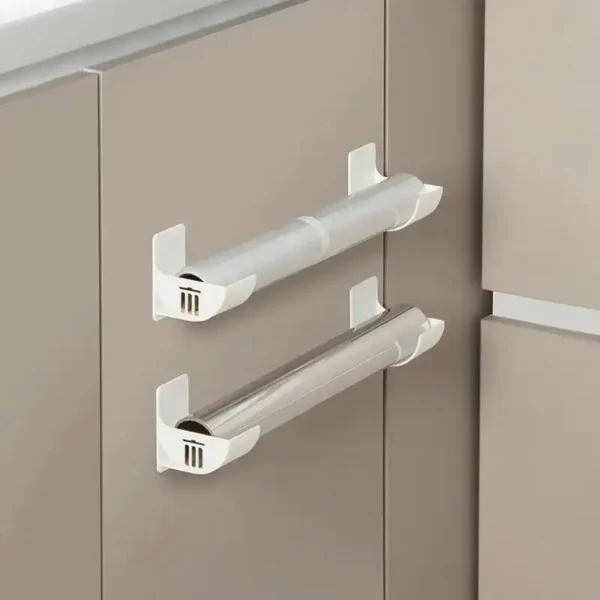 2/6PCS Wall Mounted Trash Bags Holder Garbage Bag Storage Box Organizer Plastic Bag Film Container Dispenser For Kitchen Shelf - Image 4